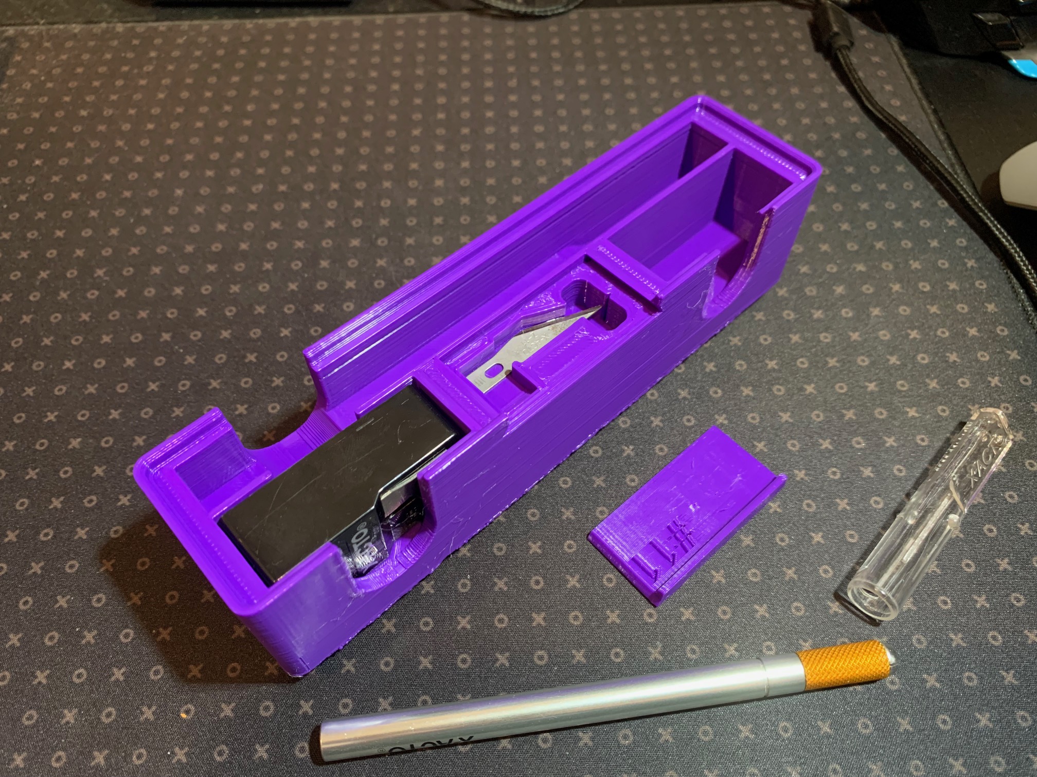 Khay Dao X-ACTO Gridfinity Có Chỗ Cất Lưỡi Dao (4x1)