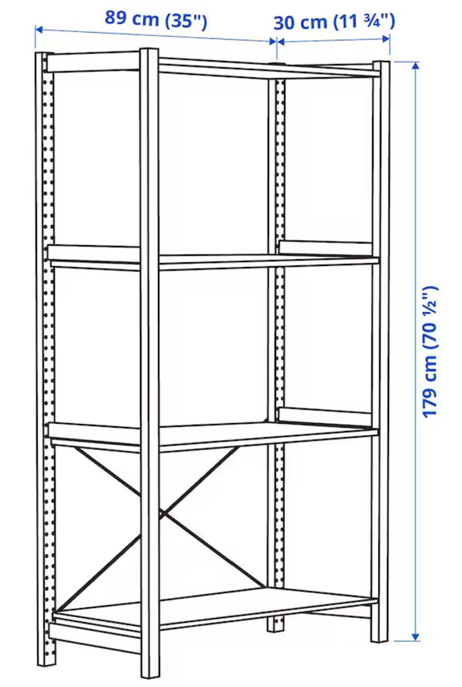 Giá Đỡ Cáp Cho Kệ Ikea Ivar (Cáp USB)