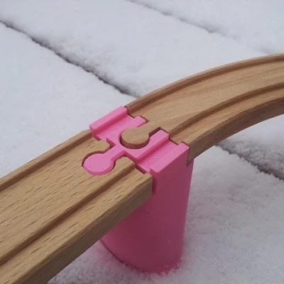 Cầu/Đường trên cao xe lửa đồ chơi bằng gỗ (dùng được với Brio, Ikea, Eichhorn, Bigjigs, Imaginarium...)