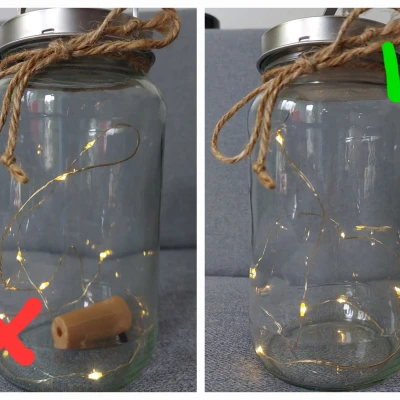 Hũ Tiên – Đế Đựng Dây Đèn LED Pin