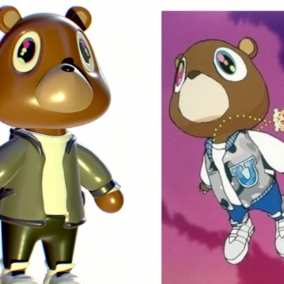 Gấu Tốt Nghiệp Kanye West - Fan Art