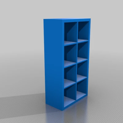 Mô hình Ikea Kallax kèm hộp đựng nhỏ, nhiều kích cỡ