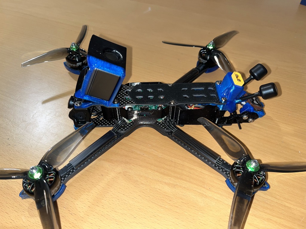 Đế Gắn Camera DJI Action 2 cho iFlight Nazgul 5 v3 - Góc Cố Định 30 Độ