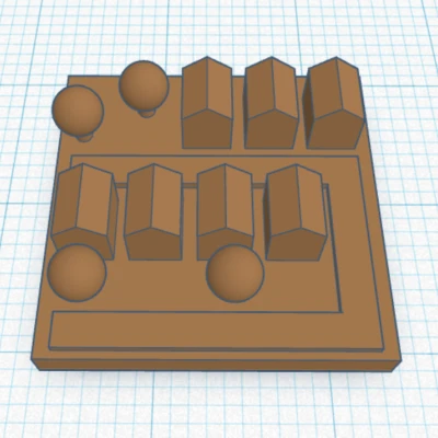 Mô hình khu dân cư nhỏ xinh