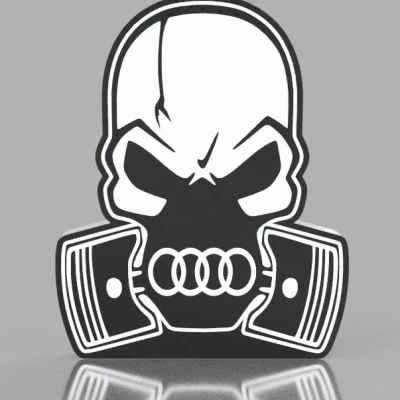 Mô hình Đầu Lâu Audi - Skull Audi