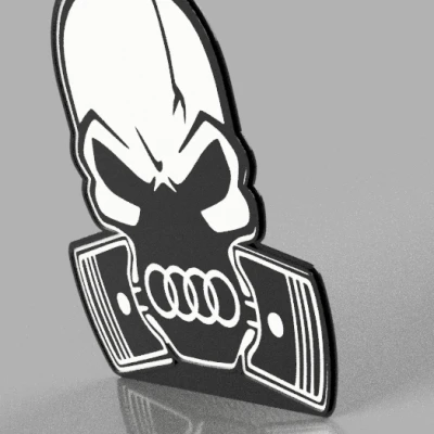Mô hình Đầu Lâu Audi - Skull Audi