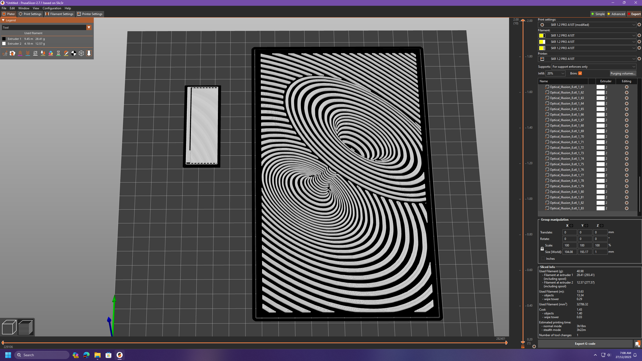 Ảo Ảnh Quang Học Xoáy 1 - Optical Illusion Swirl 1