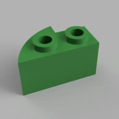 Italocremona Plastic City 1x2 Khối Cong Cạnh (Trái) / Khối Xây Dựng