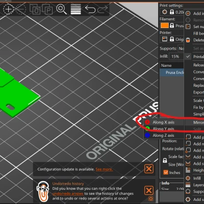 Tấm đáy "L" cắt cho Original Prusa enclosure