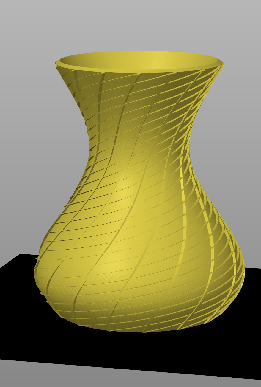 Chậu kim cương xoắn (chế độ "vase mode")