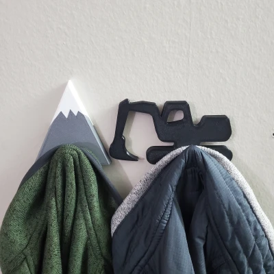 Móc Treo Áo Khoác Hình Máy Đào