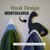 Móc Treo Áo Khoác Hình Khủng Long Brontosaurus - Thumbnail 1
