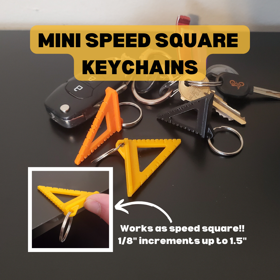 Móc Khóa Mini Speed Square - Công Cụ Tiện Lợi Bên Bạn