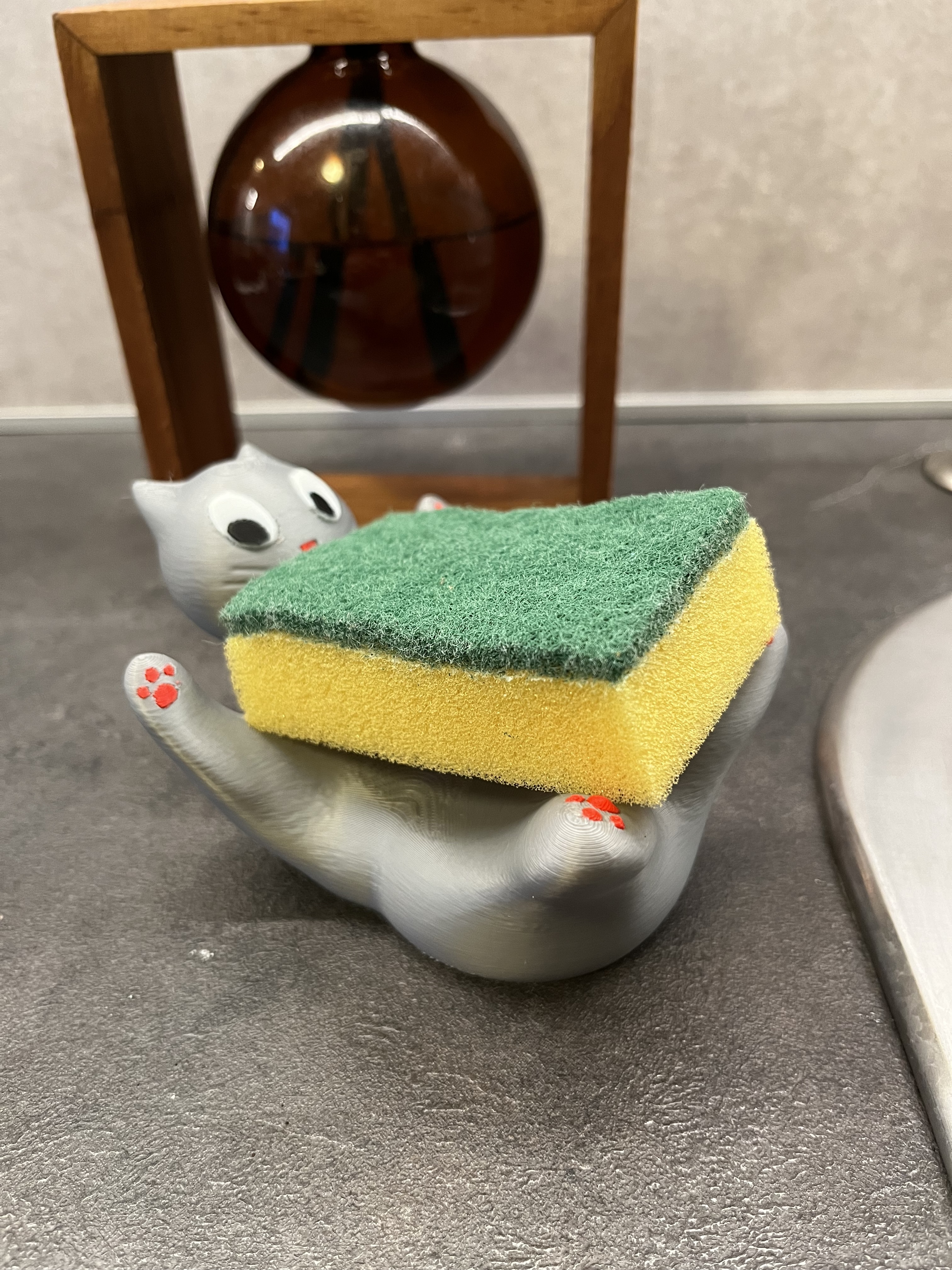 Khay Xà Bông hoặc Mút Rửa Chén Hình Con Mèo