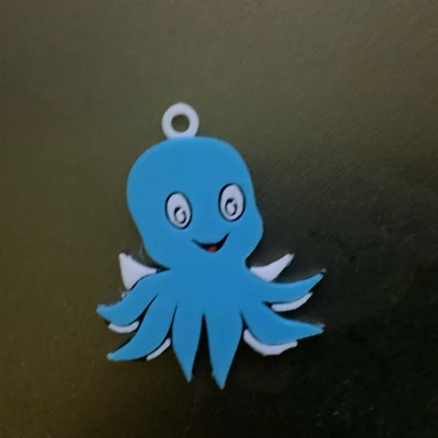 Móc khóa/Mặt dây chuyền bạch tuộc dễ thương Oli