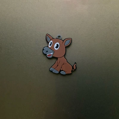 Móc khóa/Mặt dây chuyền hình chú lừa Dave dễ thương nhiều màu