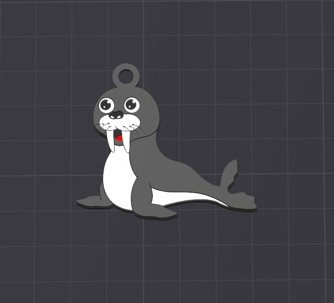 Móc khóa/Mặt dây chuyền hải cẩu Wally cực dễ thương