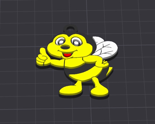 Móc Khóa Con Ong Barney Dễ Thương - Charm Vòng Cổ