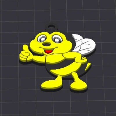 Móc Khóa Con Ong Barney Dễ Thương - Charm Vòng Cổ