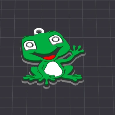 Móc khóa/Mặt dây chuyền ếch Frankie siêu cưng