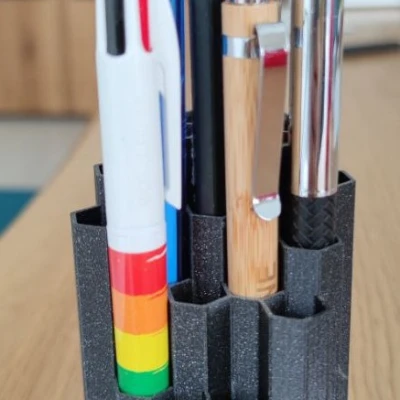 Ống Cắm Bút Hình Lục Giác