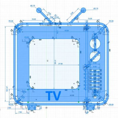 Retro TV Xiaomi Mi Theo Dõi Nhiệt Độ Độ Ẩm 2