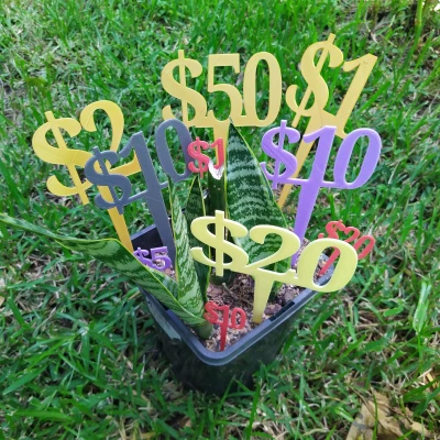 BIỂN BÁO GIÁ ĐÔ LA CHO CHẬU CÂY