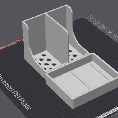 Đế và khay đựng cho hai miếng bọt biển rửa chén