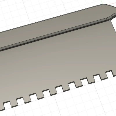 Cái bay có khía || Bay trét răng cưa