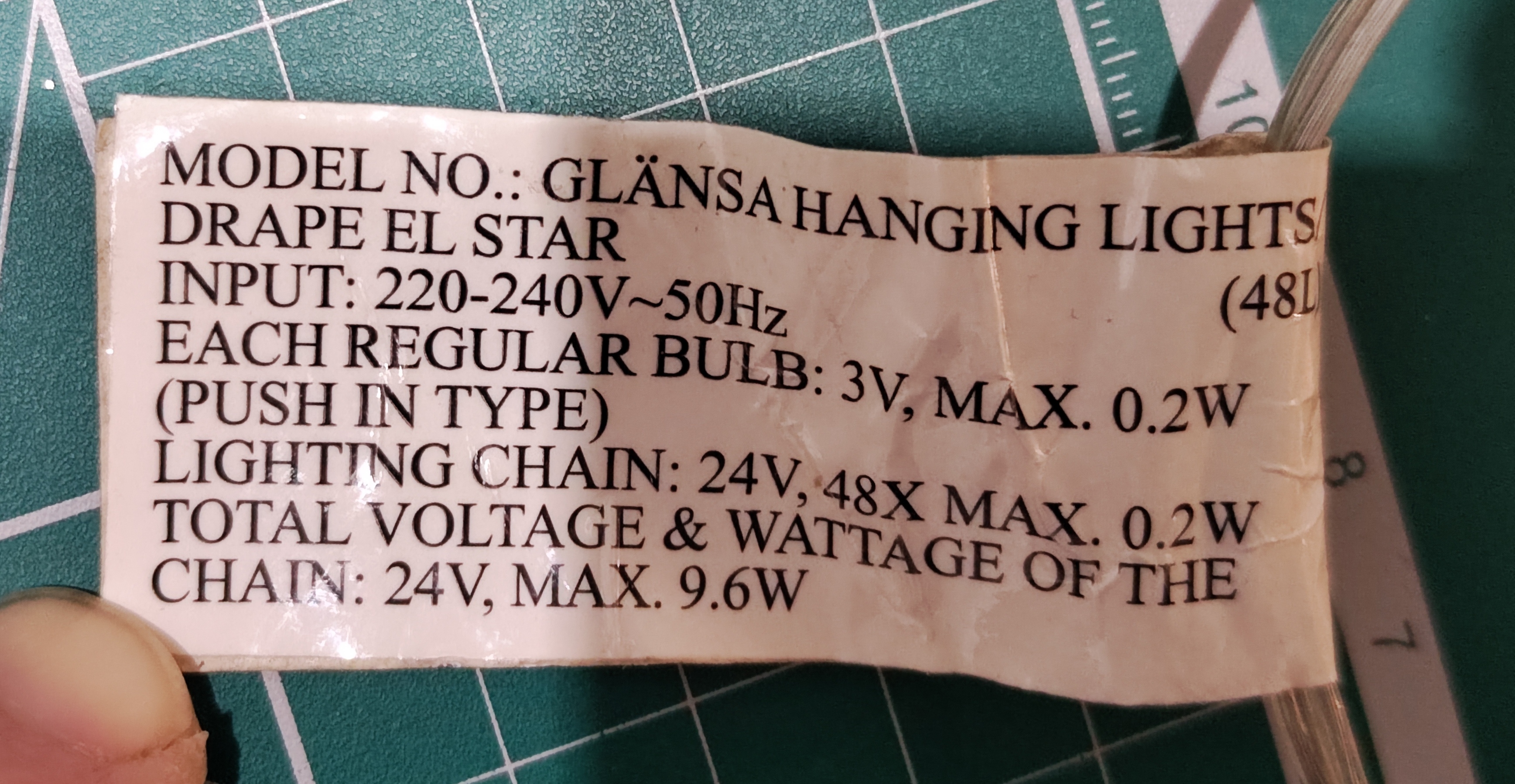 Ngôi sao thay thế cho dây đèn/màn IKEA Glansa