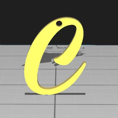 Chữ Cái Móc Khóa hoặc Đánh Dấu Bàn