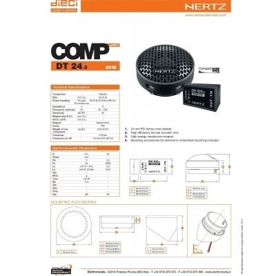 Chân đế loa Hertz cho xe hơi
