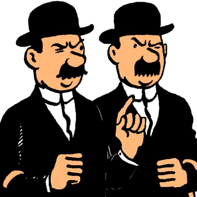 Hernández y Fernández - Dupont et Dupont - Thomson and Thompson - Schulze und Schultze - Tintin