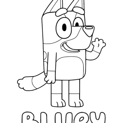 Mô Hình Bluey 4 Màu AMS