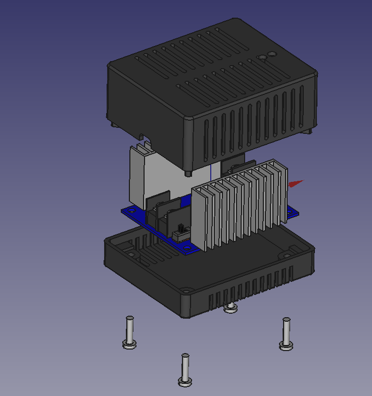 Hộp đựng bộ chuyển đổi DC-DC buck 300W 20A