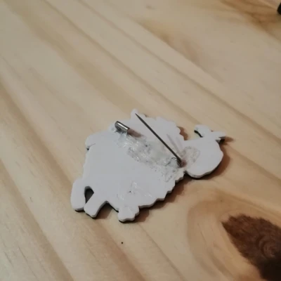 Huy Hiệu Cừu Dễ Thương