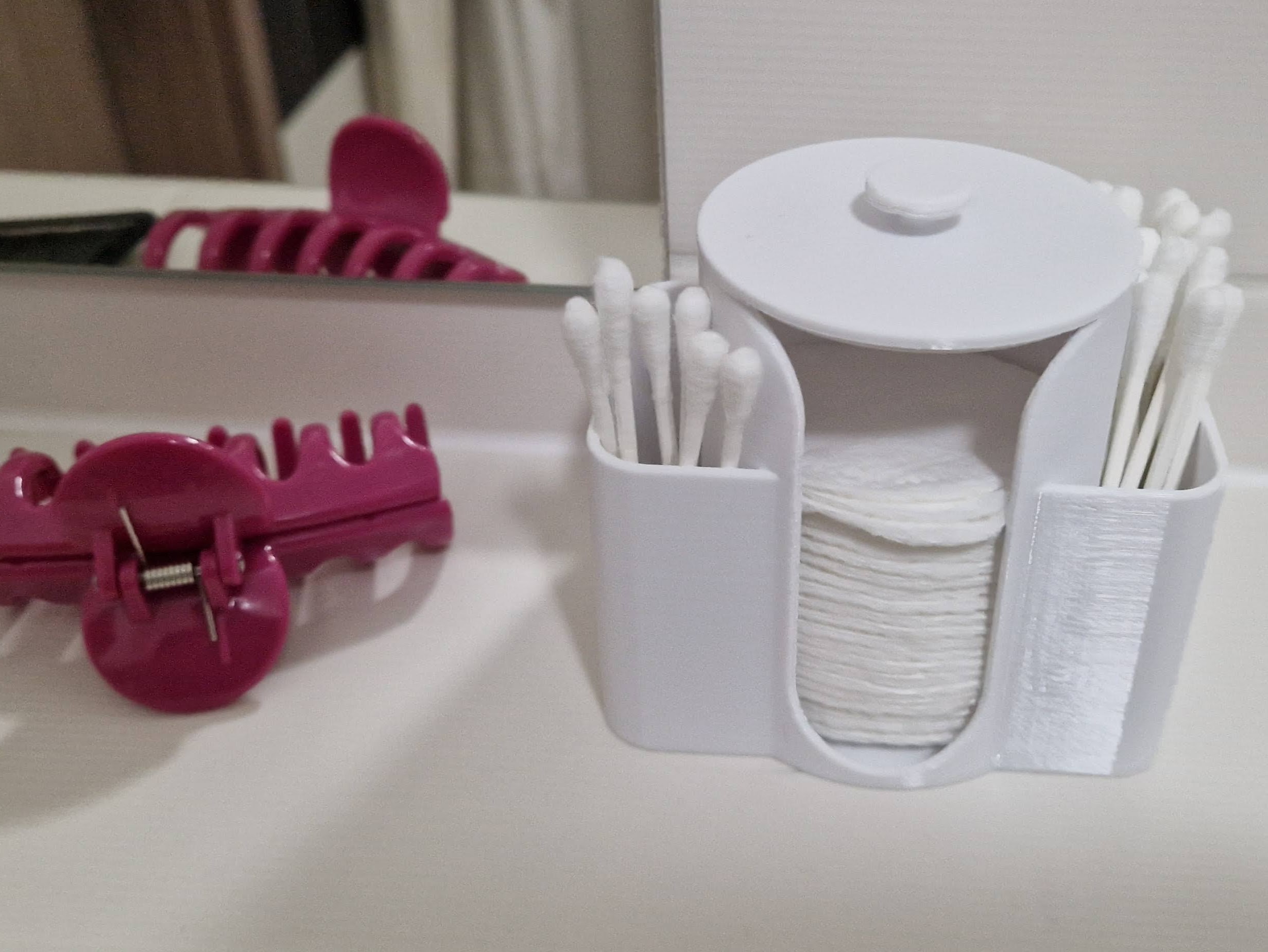 Khay Đựng Bông Tẩy Trang Và Tăm Bông