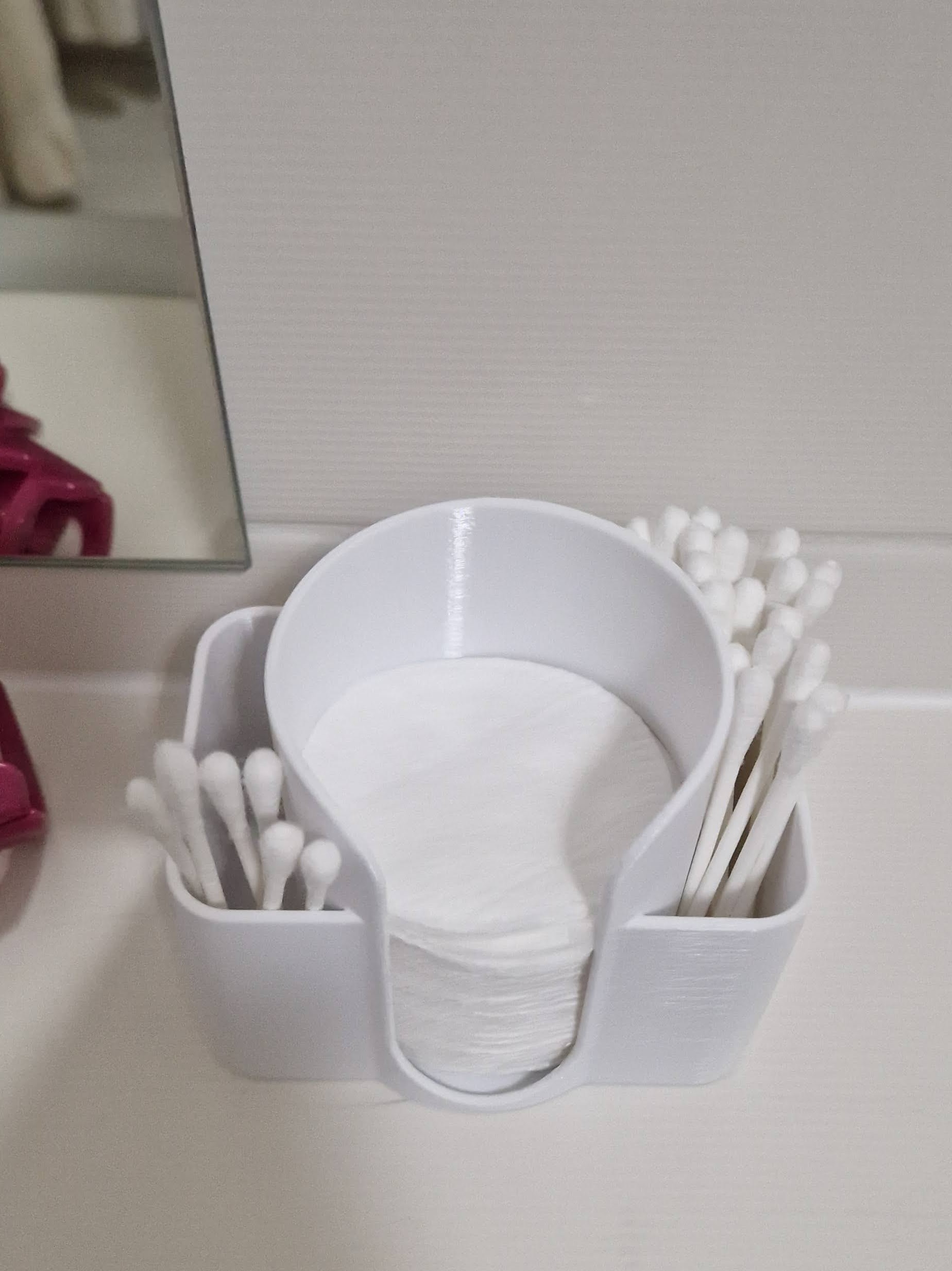 Khay Đựng Bông Tẩy Trang Và Tăm Bông