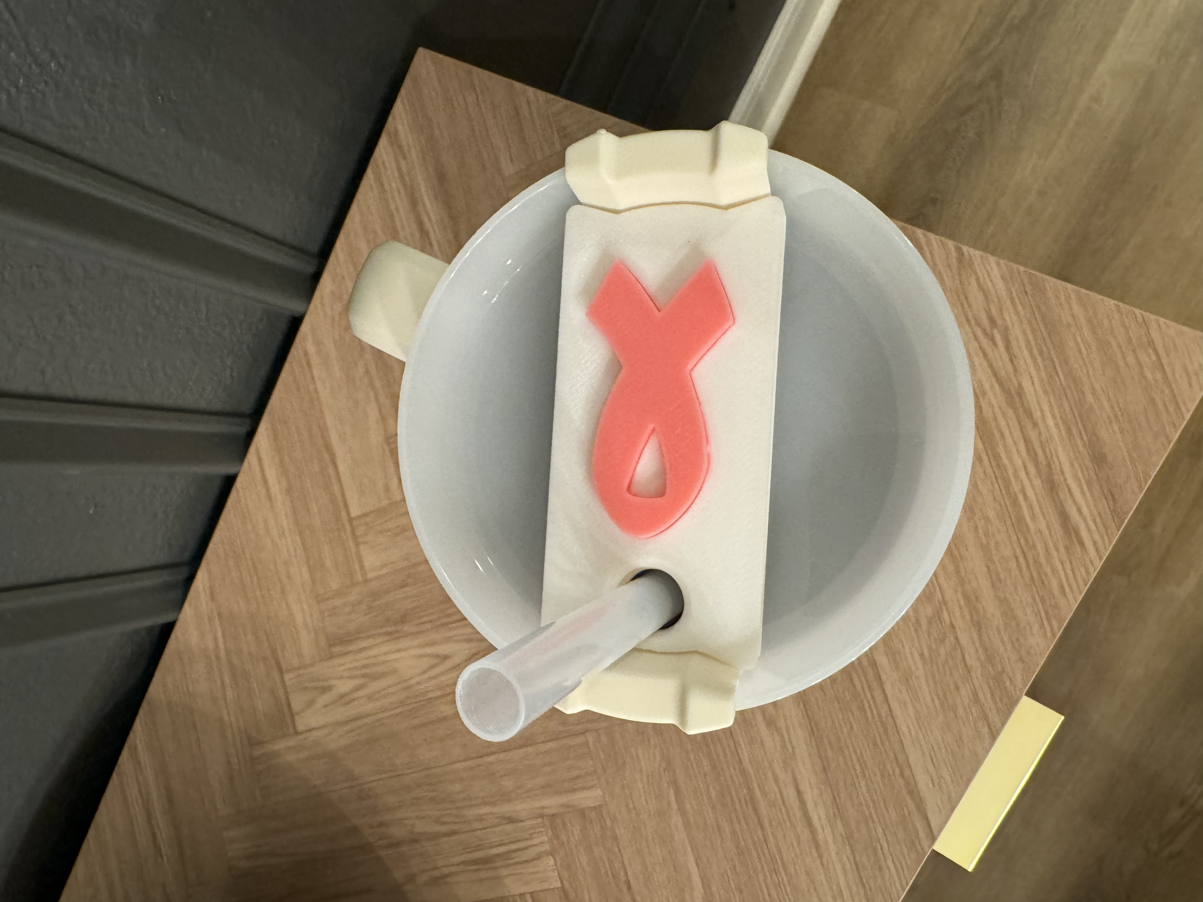 Tấm Tên Ly Stanley Hình Ruy Băng Nhận Thức Ung Thư