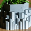 Chậu Trồng Cây Cột Đá, Có Lỗ Thoát Nước và Khay, Thiết Kế Iceland/Bắc Âu - Thumbnail 4