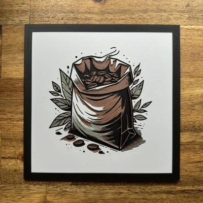 Mô Hình Túi Hạt Cà Phê