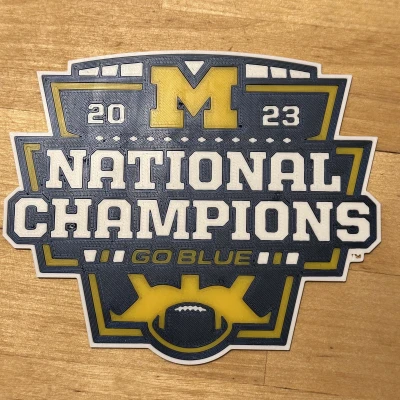 University of Michigan Vô Địch Bóng Đá Quốc Gia Banner