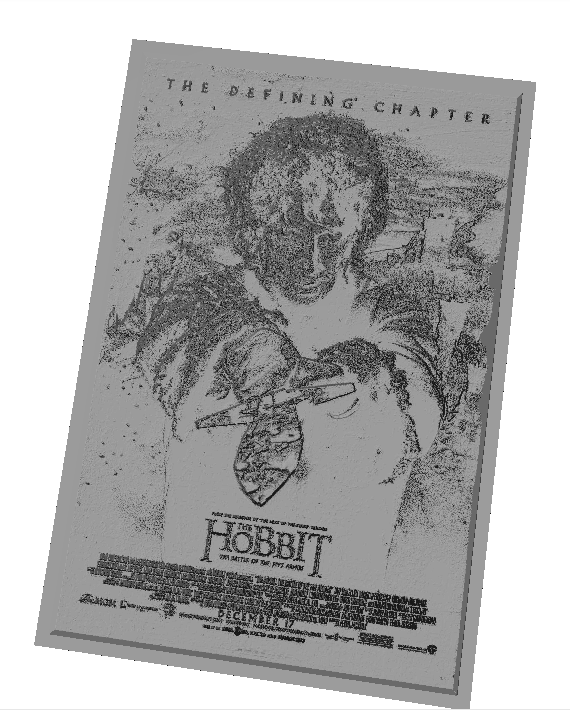 Áp Phích Phim "The Battle of the Five Armies" Làm Lithophane