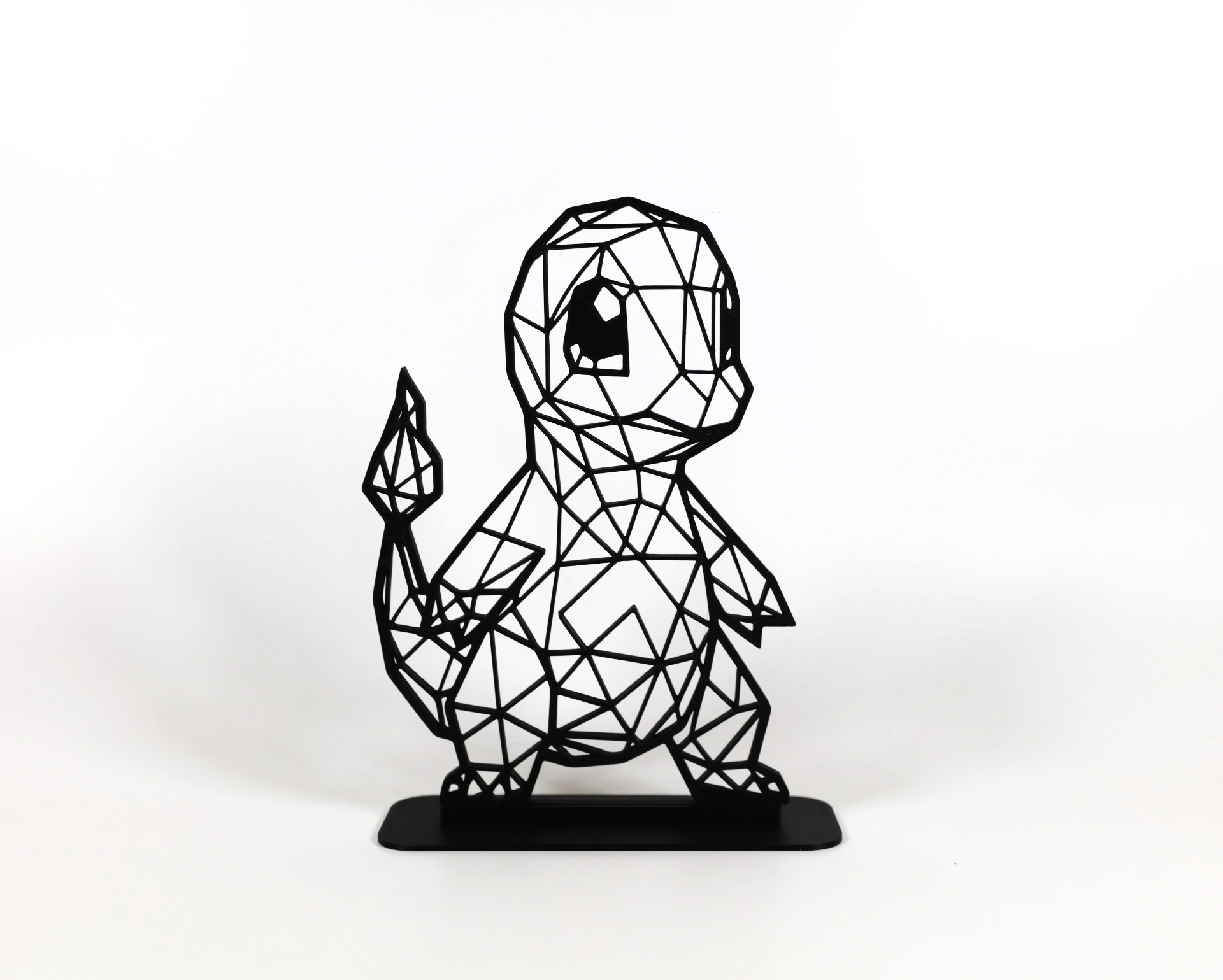 Mô Hình Charmander Hình Học Low Poly Sắc Nét