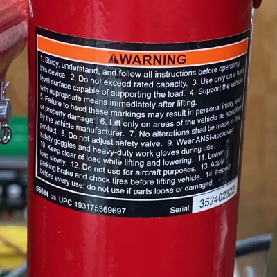 Núm Xả Cho Con Đội Thủy Lực Harbor Freight 4 Tấn