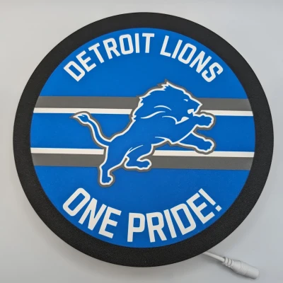 Hộp Đèn Tròn Detroit Lions