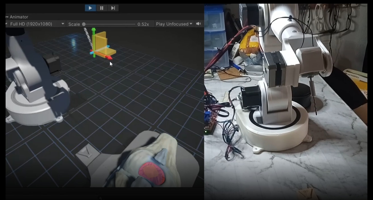 Cánh Tay Robot Khoan (4 DOF)