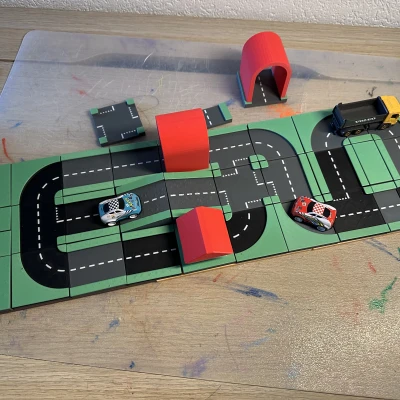 Hộp Đồ Chơi Xe Hơi Lắp Ghép Nhiều Màu