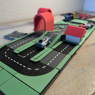 Hộp Đồ Chơi Xe Hơi Lắp Ghép Nhiều Màu