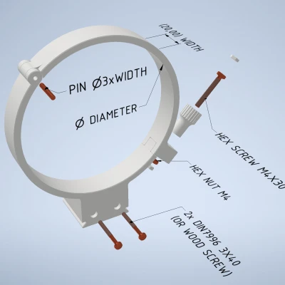 Giá đỡ ống kính ArcaSwiss kích thước 65x20